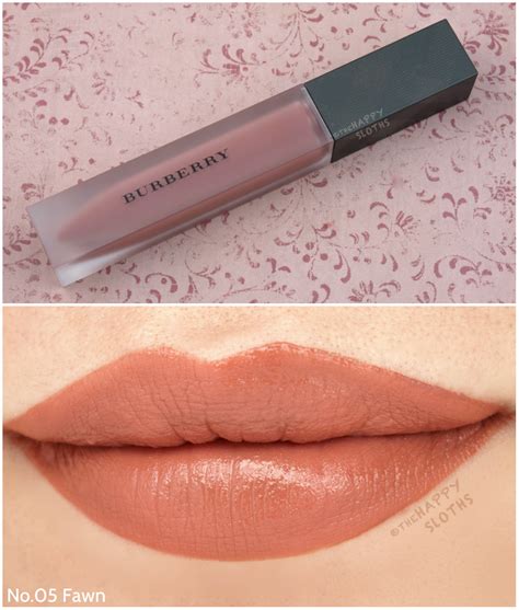 burberry liquid lipstick swatch fawn|burberry lip velvet review.